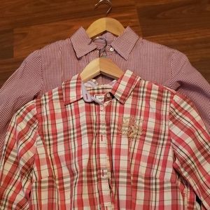 Long sleeve red shirts